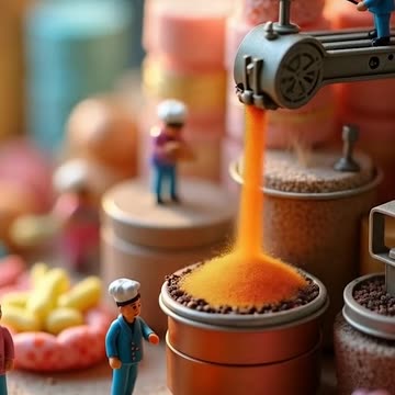 Little People Making Cake । Macro Magic AI-Generated Mini People