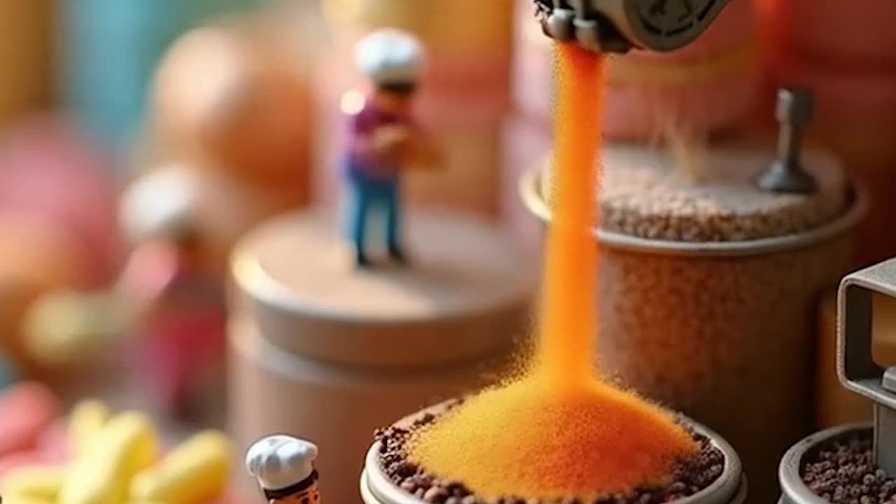 Little People Making Cake । Macro Magic AI-Generated Mini People