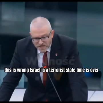 "We are being blackmailed by the holocaust—Israel is a terrorist state"-Polish MP Grzegorz Braun.