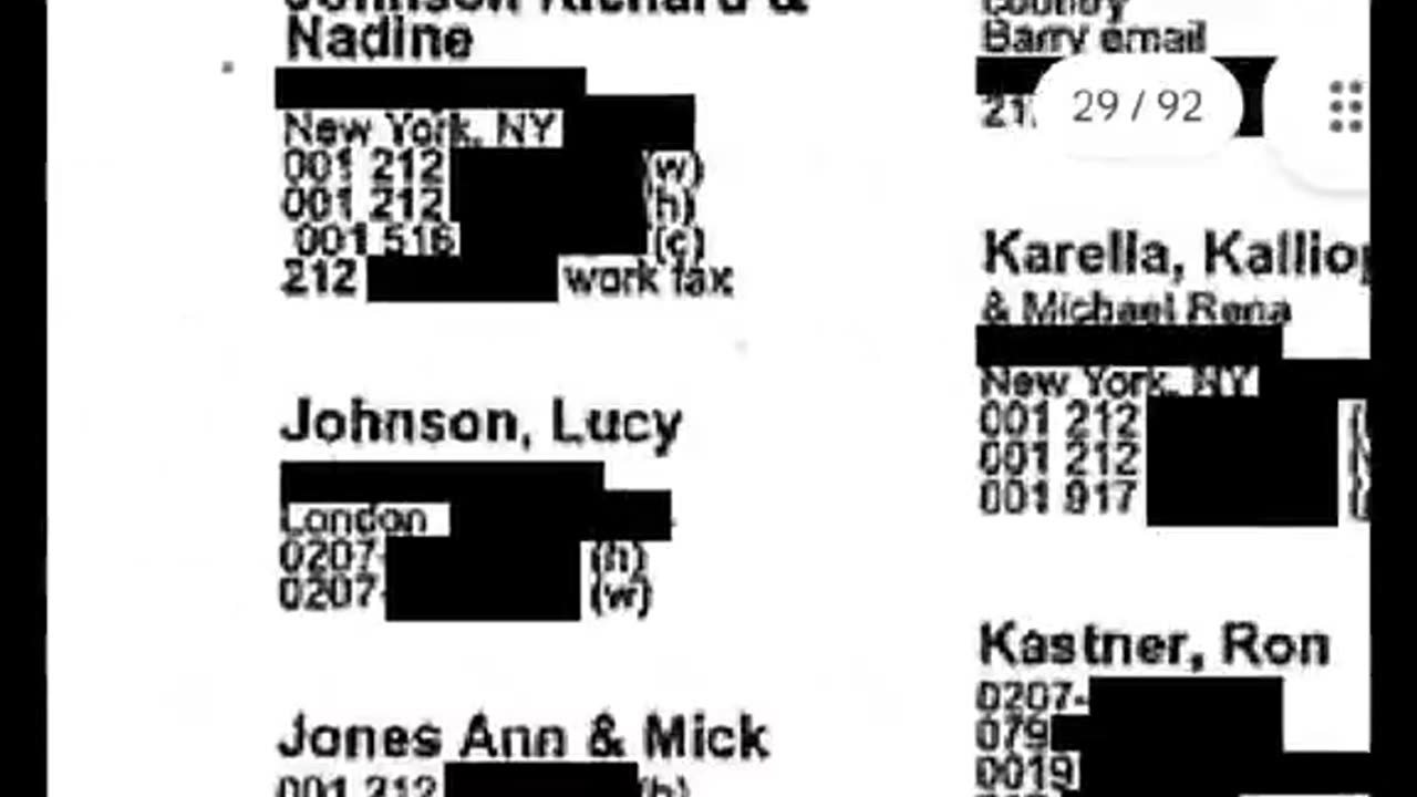 Epstein's Little black book.