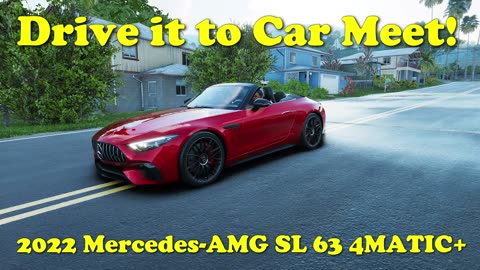 Drive it to Car Meet! 2022 Mercedes-AMG SL 63 4MATIC+