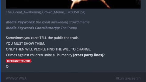 THE GREAT AWAKENING-DIFFICULT TRUTHS