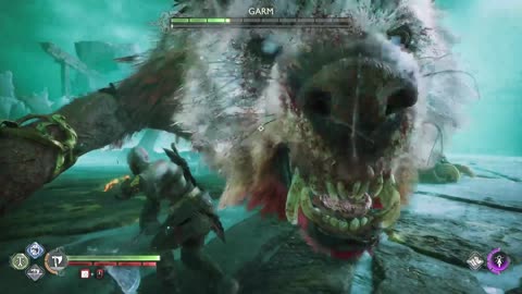 Doing this the Ultimate Kratos way (Boss Fight - Garm)