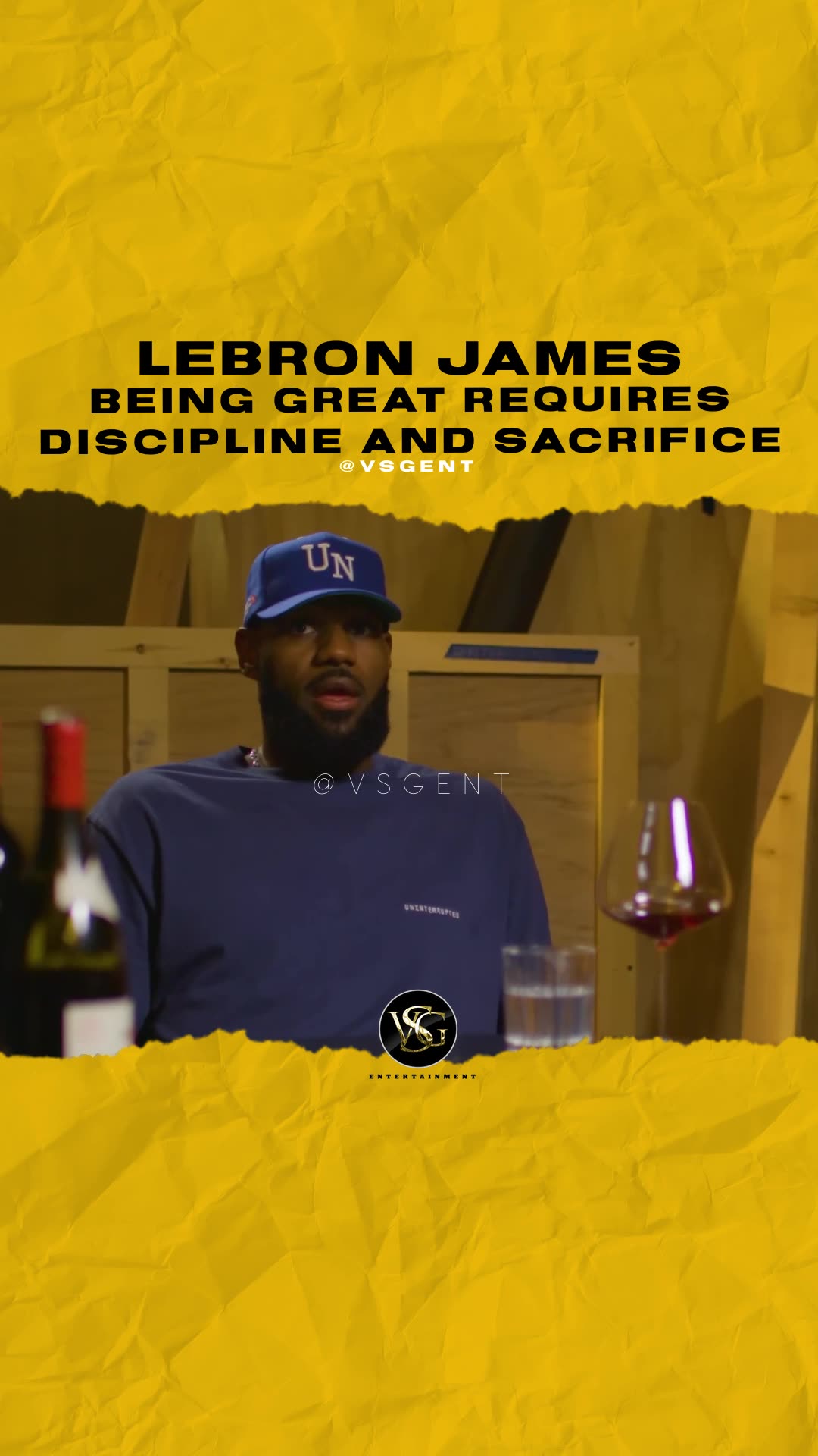 @kingjames Being great requires discipline and sacrifice