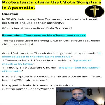 Is Sola Scriptura even Apostolic?