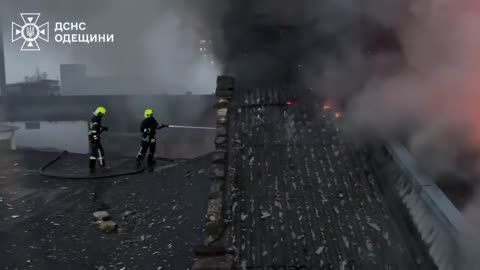 In Odessa rescuers of the State Emergency Service eliminated a large-scale fire