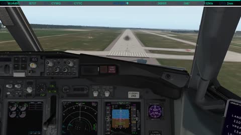 Landing in Calgary (CYYC)