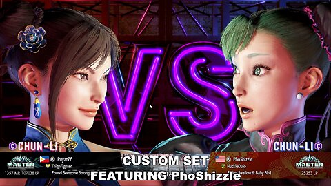 Kuya Kalbo SF6 Custom Set with PhoShizzle (Morrigan themed Chun Li) 2026 Winter January Third Set.