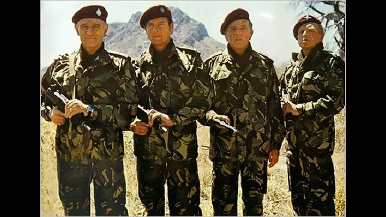 THE WILD GEESE -- ROGER MOORE, RICHARD BURTON, RICHARD HARRIS, HARDY KRUGER (1978)