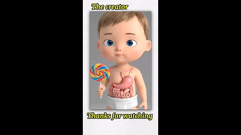 what happened when A baby eating lollipop