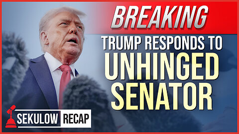 BREAKING: Trump Responds to Unhinged Senator in Public Speech