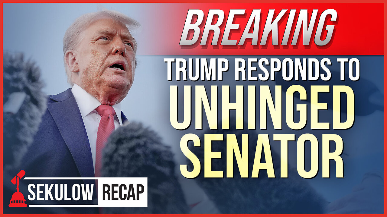 BREAKING: Trump Responds to Unhinged Senator in Public Speech