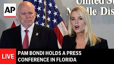 LIVE: Pam Bondi holds a press conference in Florida