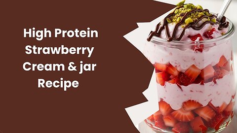 HIGH PROTEIN STRAWBERRIES & CREAM JARS|Easy recipes|Keto|Keto diet