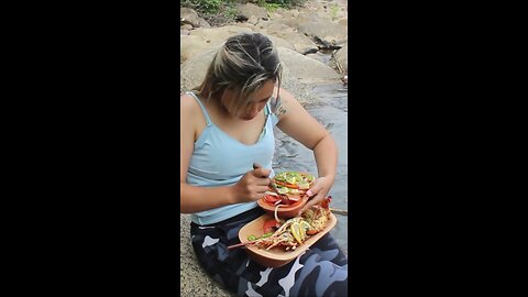 Lobster Baked By The River