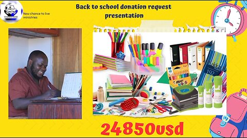 Back to school donation request video