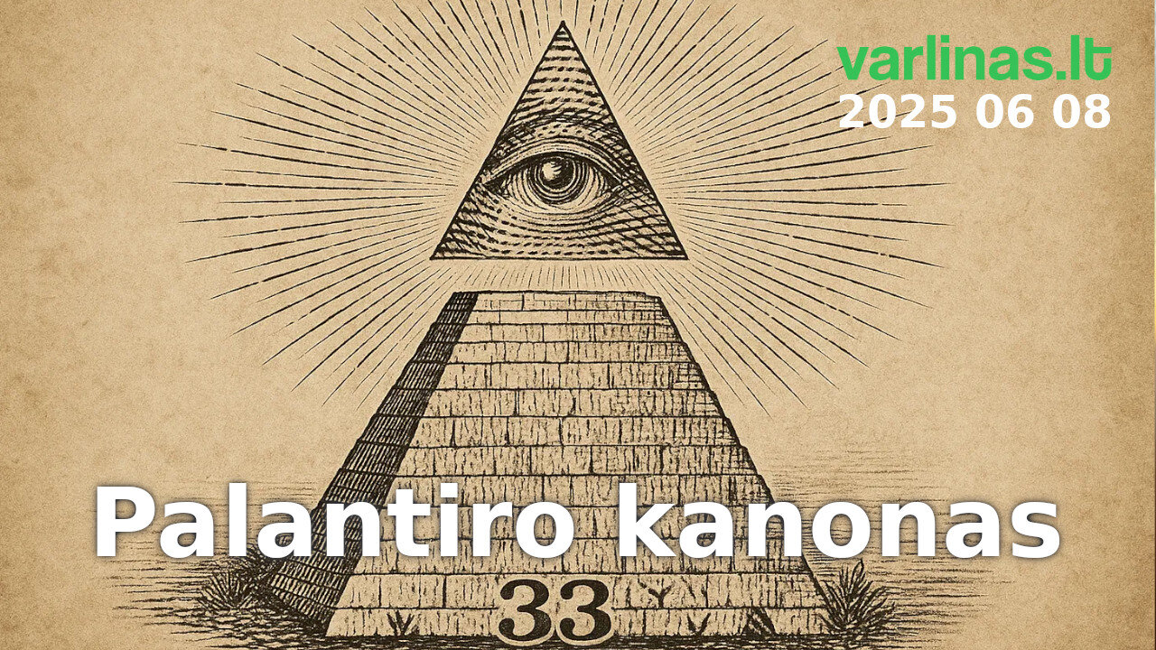 Varlinas tiesiogiai - 2025 06 08 - Palantiro kanonas ir klausimai / atsakymai