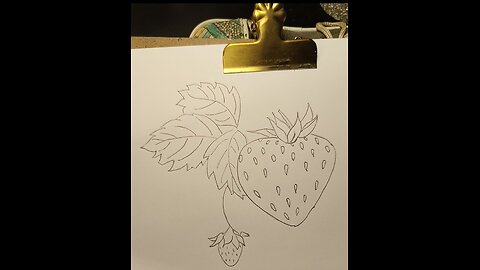 STRABERRY MADE WITH PENCILS