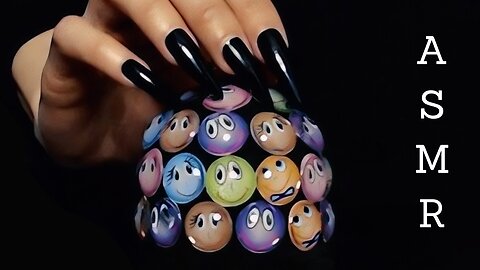 ASMR 🎧 Tapping & Scratching Stickers on the Mic (no talking)