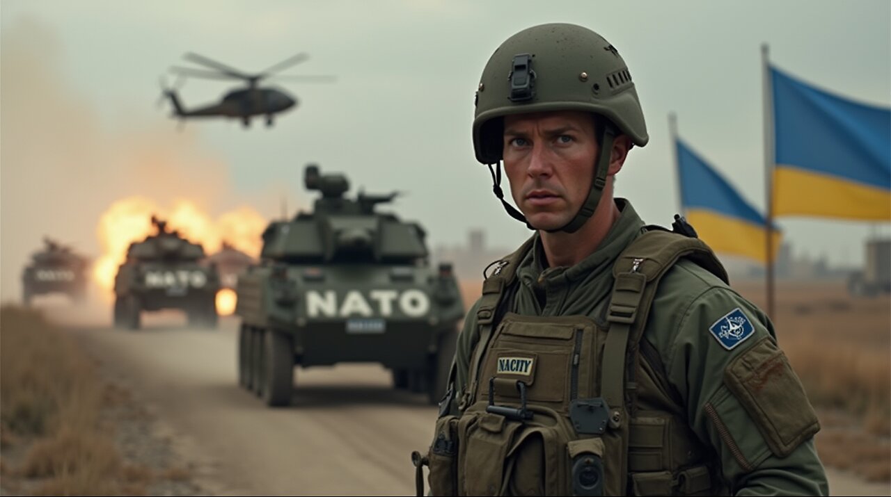NATO deploys troops in Ukraine, music video.