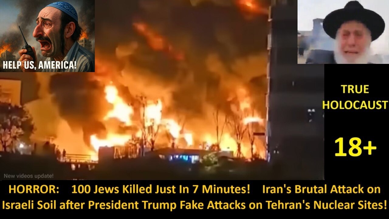 HORROR: 100 Jews Killed Just In 7 Minutes! Iran's Brutal Attack on Israeli Soil after President Trump Fake Attacks on Tehran's Nuclear Sites. 18+