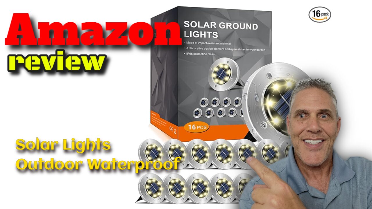 #Review Solar Lights Outdoor Waterproof,16 Pack