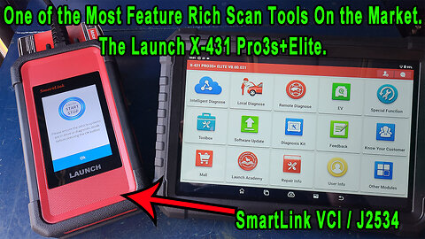 The Launch x431 Pro3s+ Elite is one of the Most Feature Rich Scan Tools I have Reviewed .