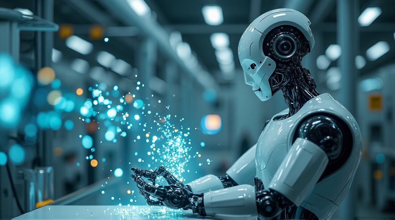 Ai Robot Making Glass