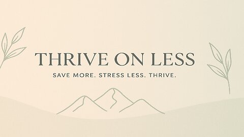 Thrive on Less: Finding Joy Beyond Mater