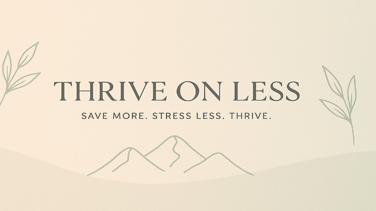 Thrive on Less: Finding Joy Beyond Mater