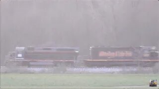 Wheeling & Lake Erie and CSX Trains from Sterling, Ohio November 9, 2024 Part 5