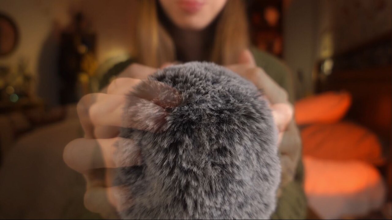 [ASMR] 1 HOUR slow Fluffy Mic Scratching for sleep (no talking, ocean)