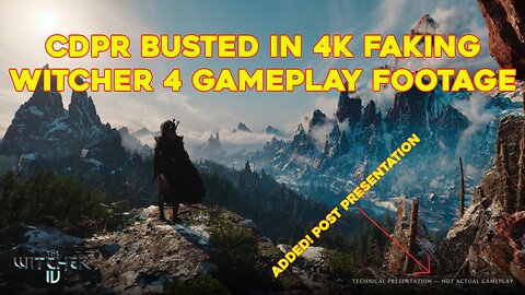 CDPR Busted in 4K Faking Witcher 4 Gameplay Footage