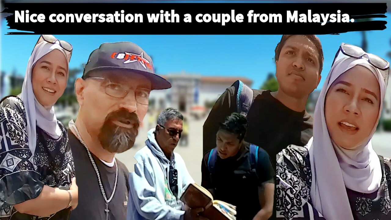 Nice conversation with a couple from Malaysia.