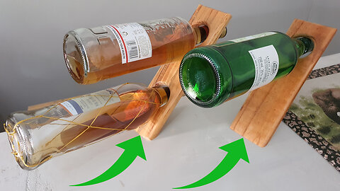DIY wine bottle balancer stand!