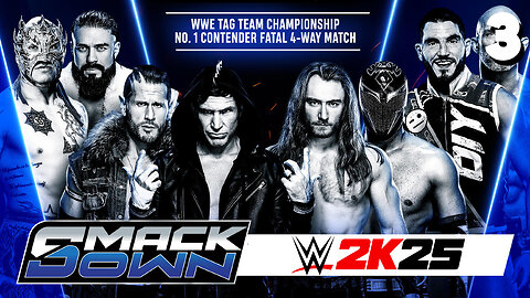 WWE 2K25 Smackdown July 18th 2025 - Match 3: New No 1 Contenders!