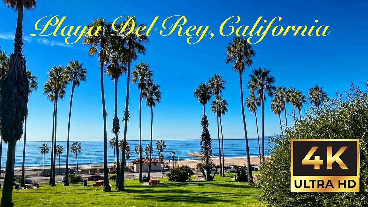 Walking virtual tour in Playa del Rey, California in 4K | By Aloha Robert
