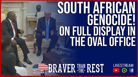 PRESIDENT TRUMP ADDRESSES SOUTH AFRICAN GENOCIDE IN THE OVAL OFFICE