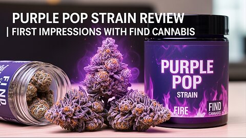 🔥 Purple Pop Strain Review | First Impressions with FIND Cannabis 🔥