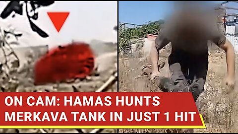 Lone Qassam Fighter's SINGLE HIT Blows Up IDF Merkava Tank In Gaza; Israel Admits Casualty