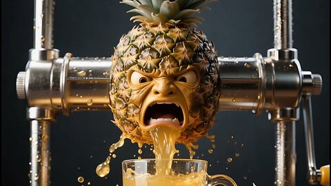 Squeezing juice from an unusual fruit