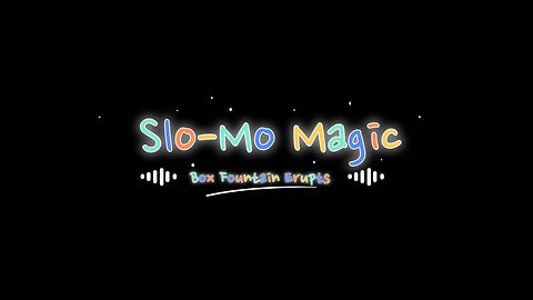 Slo Mo Magic Watching a Fountain Firework Erupt