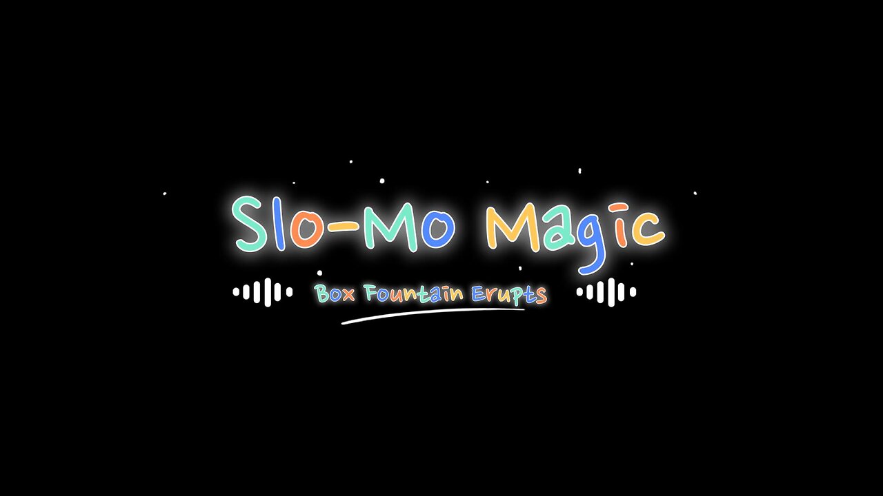 Slo Mo Magic Watching a Fountain Firework Erupt