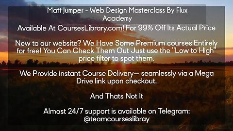 (courseslibrary.com)Matt Jumper - Web Design Masterclass By Flux Academy