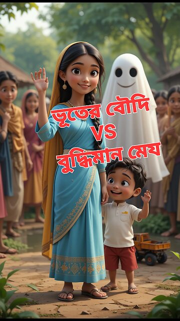 ভূতের বৌদিকে ভয় দেখালো বুদ্ধিমান মেয়ে! | Funny Bangla Ghost Comedy | Bhooter Bou vs SmartGirl2025