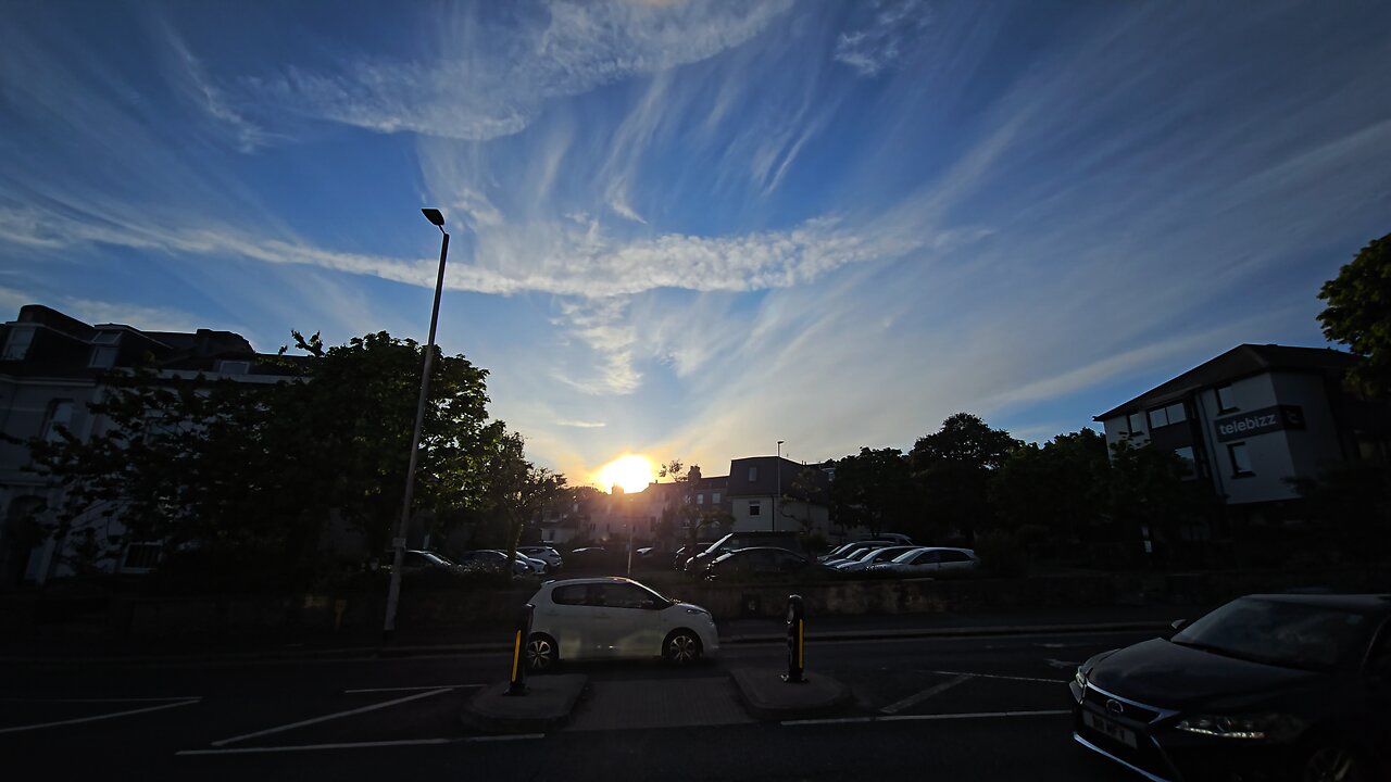 The sun is doing a dance