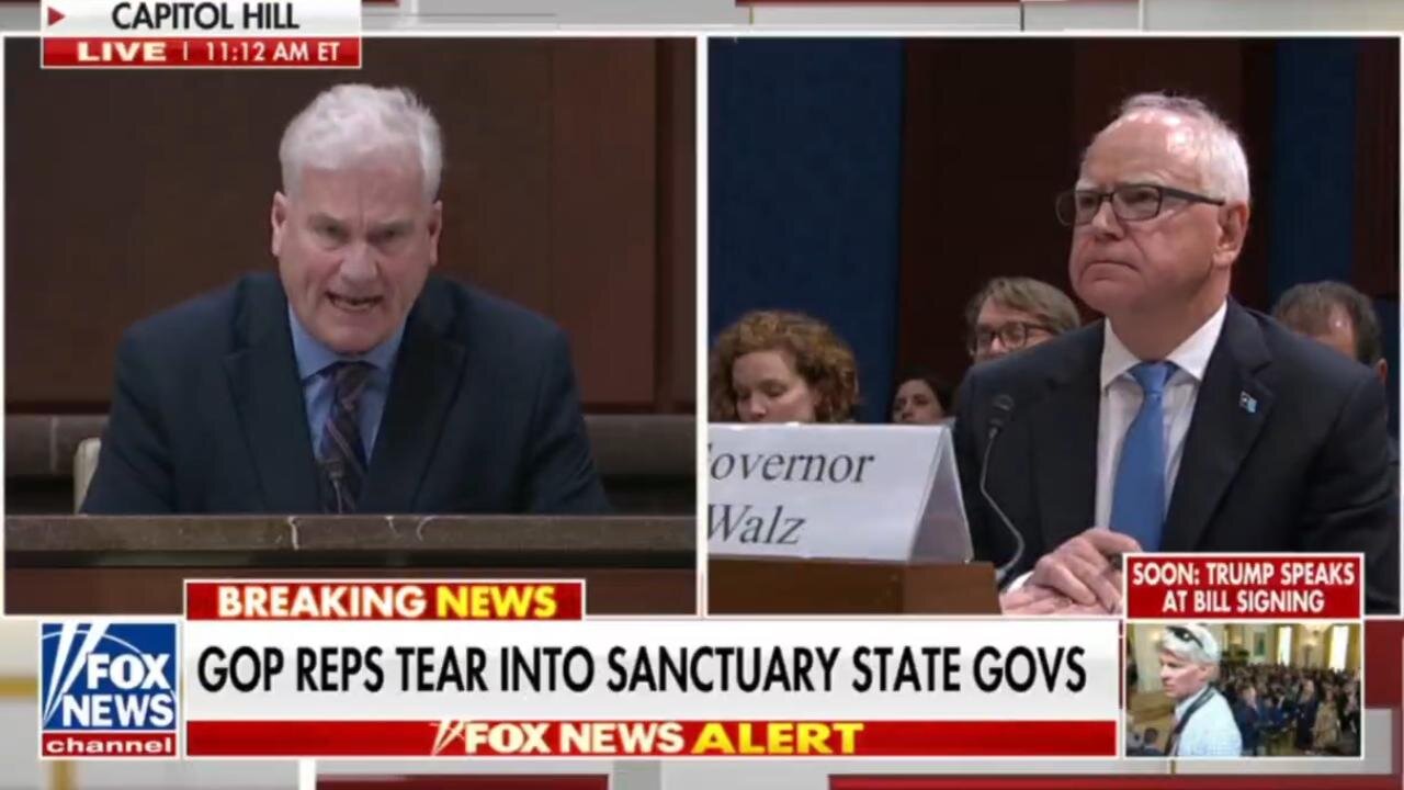 🚨 Rep Tom Emmer EVISCERATED Tampon Tim Walz to His Face about lying about his support for Illegals