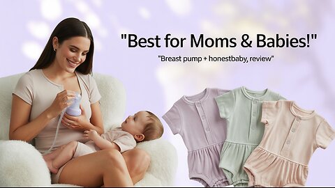 Manual Breast Pump Tutorial + HonestBaby Organic Cotton Romper Review | Best for Moms & Babies