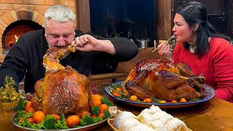 What are these Turkeys Hiding Inside? Baked Potatoes and Rice!