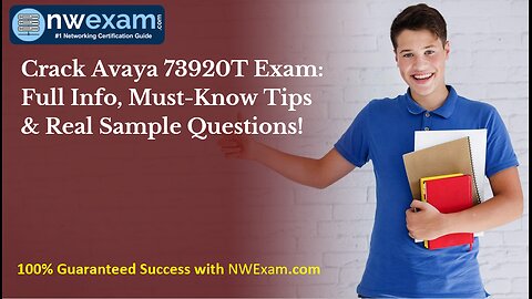 Crack Avaya 73920T Exam: Full Info, Must-Know Tips & Real Sample Questions!